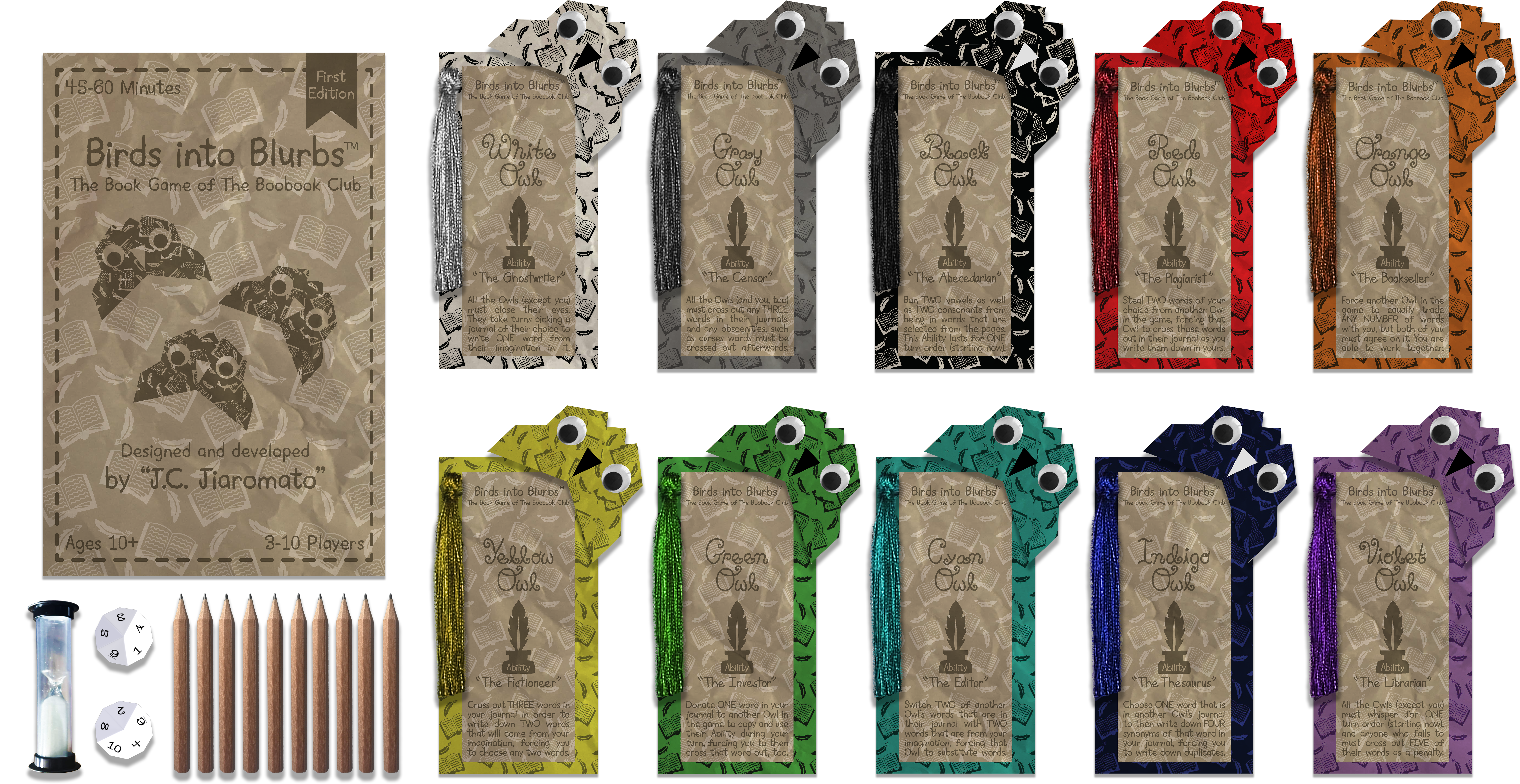 First Edition Product Image Birds into Blurbs™ | The Book Game of The Boobook Club (First Edition)